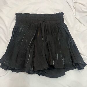 black metallic boutique shorts